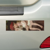 愛しい母と愛らしい子ども（ペロー） バンパーステッカー (車上)