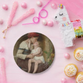 愛しい母と愛らしい子ども（ペロー） ペーパープレート (パーティー)