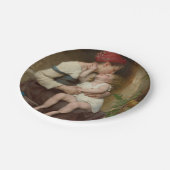 愛しい母と愛らしい子ども（ペロー） ペーパープレート (アングル)