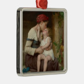 愛しい母と愛らしい子ども(ペロー) メタルオーナメント (右)