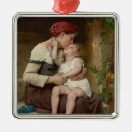 愛しい母と愛らしい子ども（ペロー） メタルオーナメント