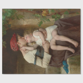 愛しい母と愛らしい子ども（ペロー） ラッピングペーパー