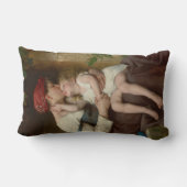 愛しい母と愛らしい子ども(ペロー) ランバークッション (裏面)