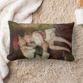 愛しい母と愛らしい子ども(ペロー) ランバークッション (ブランケット)