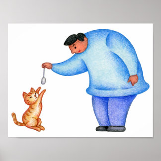 愛しい猫との楽しい時間 ポスター