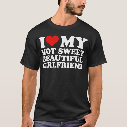 愛しい私の美しい彼女 GF 愛する私の美人 Tシャツ (正面)