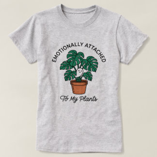 愛しい観葉植物に執着する可愛いオバケ Tシャツ
