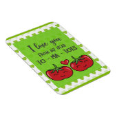 愛しおもしろいている可愛い漫画のトマト マグネット (右側)