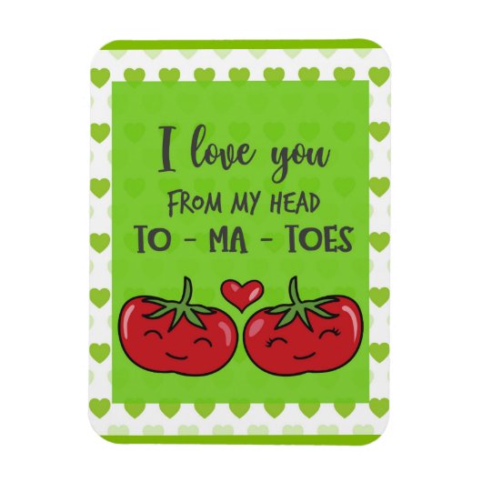 愛しおもしろいている可愛い漫画のトマト マグネット (縦)