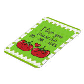 愛しおもしろいている可愛い漫画のトマト マグネット (左側)