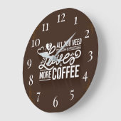 愛しさえすればいい ラージ壁時計 (傾斜)