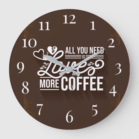 愛しさえすればいい ラージ壁時計 (正面)