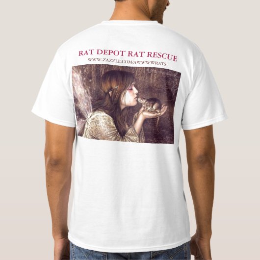 "愛したことはよく失ったラットのワイシャツ Tシャツ (裏面)