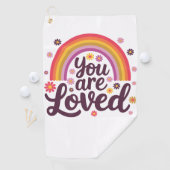 愛したレインボー ゴルフタオル (インサイチュ)