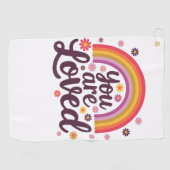 愛したレインボー ゴルフタオル (横)