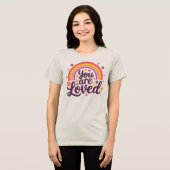 愛したレインボー トライブレンドTシャツ (正面全面)