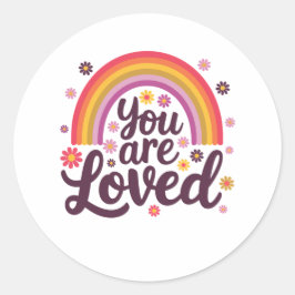 愛したレインボー ラウンドシール