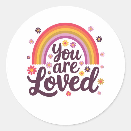 愛したレインボー ラウンドシール (正面)