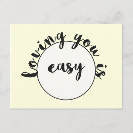 愛してあなた簡単 – ロマンチックな引用文はがき ポストカード