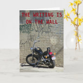 ***愛しています****書が壁に掛かっています カード (黄色い花)