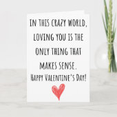 愛しているあなたが全て – バレンタイン カード (正面)