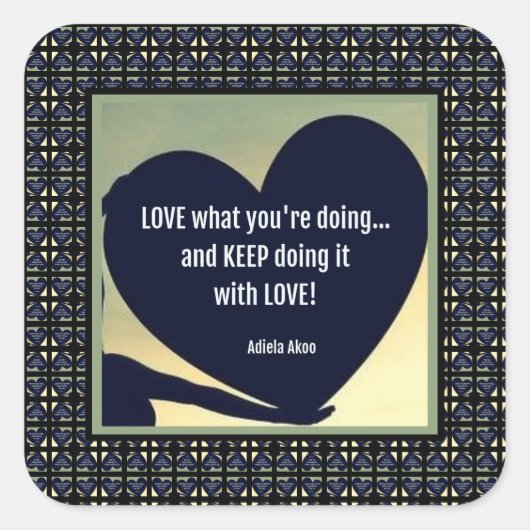 愛していることをやめないで アディエラ・アコオ スクエアシール (正面)