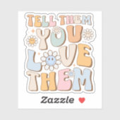 愛していることを伝えてトレンドの美観 シール (シート)