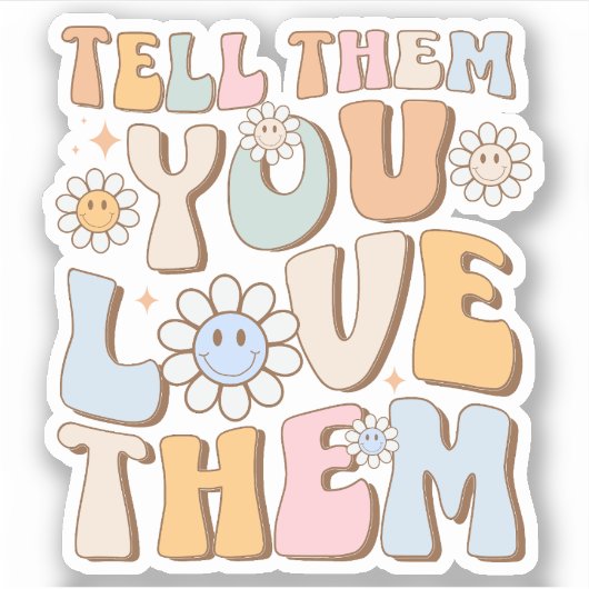 愛していることを伝えてトレンドの美観 シール (正面)