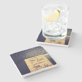 愛していることを大切に ストーンコースター