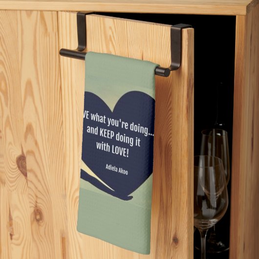 愛していることを キッチンタオル - アディエラ アコー (三つ折り)