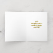 愛しているよ あなたのしていること グリーティングカード - アディラ・アコー 箔グリーティングカード (内側レイダウン)