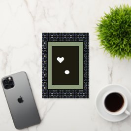 愛しているよ　あなたのしていること　グリーティングカード - アディラ・アコー 箔グリーティングカード