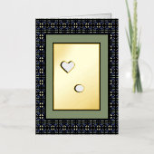 愛しているよ あなたのしていること グリーティングカード - アディラ・アコー 箔グリーティングカード (正面)