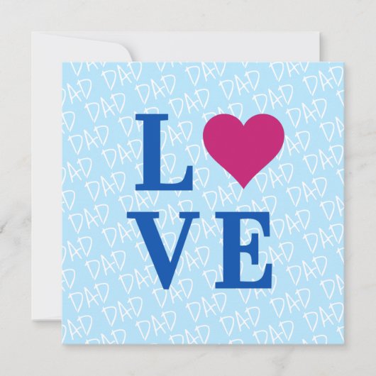 愛しているよ お父さん 愛するお父さん 私たちお父さんを愛してる オーダーメイド カード (正面)