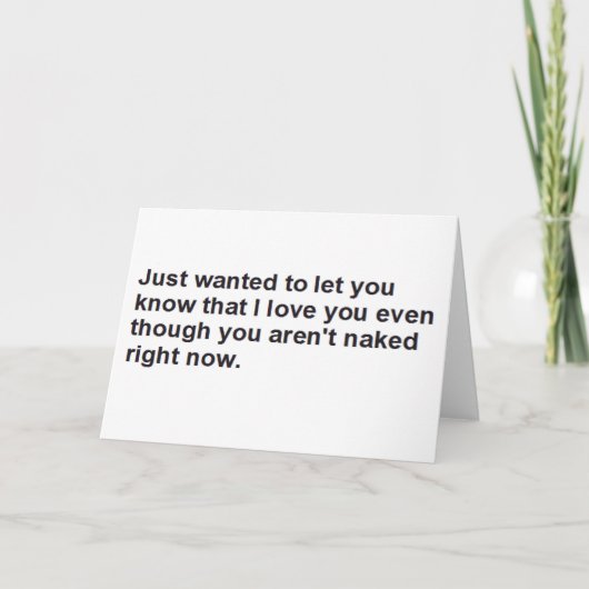 愛しているよ、ただ伝えたかっただけ カード (正面)