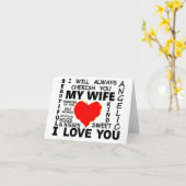 愛している妻よ カード (黄色い花)