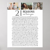 愛している21の理由 フォトポスター ポスター (正面)