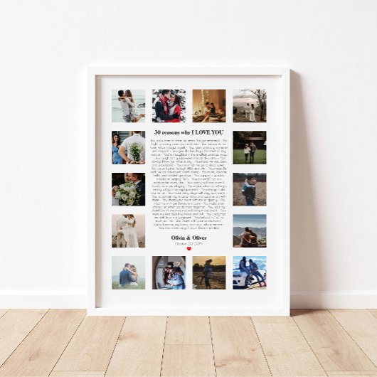愛している30の理由 プレゼント 妻・彼女へ ポスター