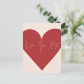 "愛している" ポストカード (スタンド正面)