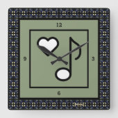 愛している 今やっている時計 アディエラ・アコー スクエア壁時計 (正面)