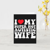 愛している、俺のめっちゃ可愛い自閉症の妻、最高の皮肉屋 カード (黄色い花)