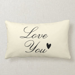 『愛していパーソナライズされたる文字デザイン』 ランバークッション