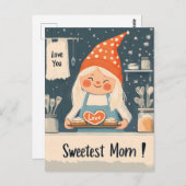 愛してよ愛してよママデザイン ポストカード (正面/裏面)