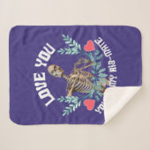 愛してよ、あなたは私のリブメイト骨格バレンタイン シェルパブランケット (正面(横))