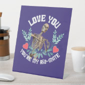 愛してよ、あなたは私のリブメイト骨格バレンタイン 台座サイン (インサイチュ)