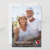 "愛してよ、ピックボール、永遠"赤いフォトカード シーズンカード (裏面)