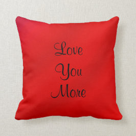 愛してよ、愛してよスクリプト赤い四角 クッション