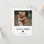 愛してるおじいちゃんの写真 カード (正面/裏面インサイチュ)