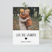 愛してるおじいちゃん フォト カード (スタンド正面)