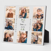 『愛してるお母さんの葉の名前フォトコラージュ』  フォトプラーク (側面)